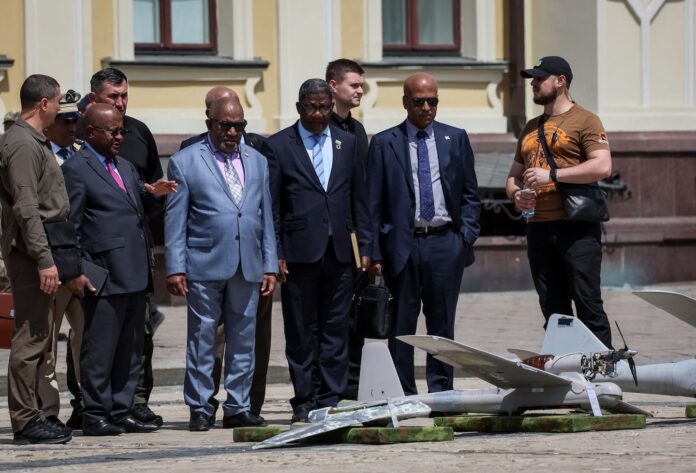 With African leaders visiting Ukraine, Russia fires missiles at Kyiv